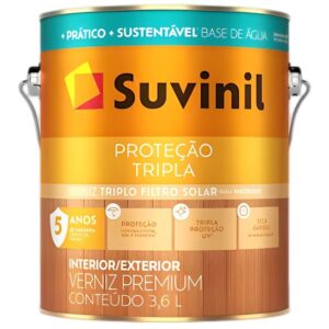 Verniz à Base de Água Brilhante Imbuia 3,6 Litros - 50347625 - SUVINIL