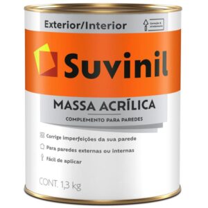 Massa Acrílica 900ml Branca - 53446404 - SUVINIL