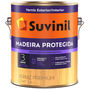 Verniz Marítimo Madeira Protegida 3,6 Litros Brilhante - 53391602 - SUVINIL