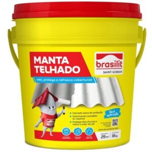 Manta líquida Branca de Telhado 18 Kilos - 0032.00000.0018BA - BRASILIT