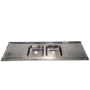Pia de Cozinha Inox Cuba Dupla 180 x 52cm - FABPIA01170101 - FABRINOX