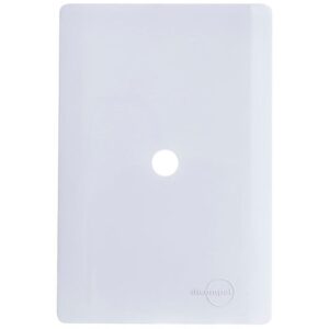 Placa 4x2 com Furo + Suporte Branco da Linha Novara - 1100-43 - DICOMPEL