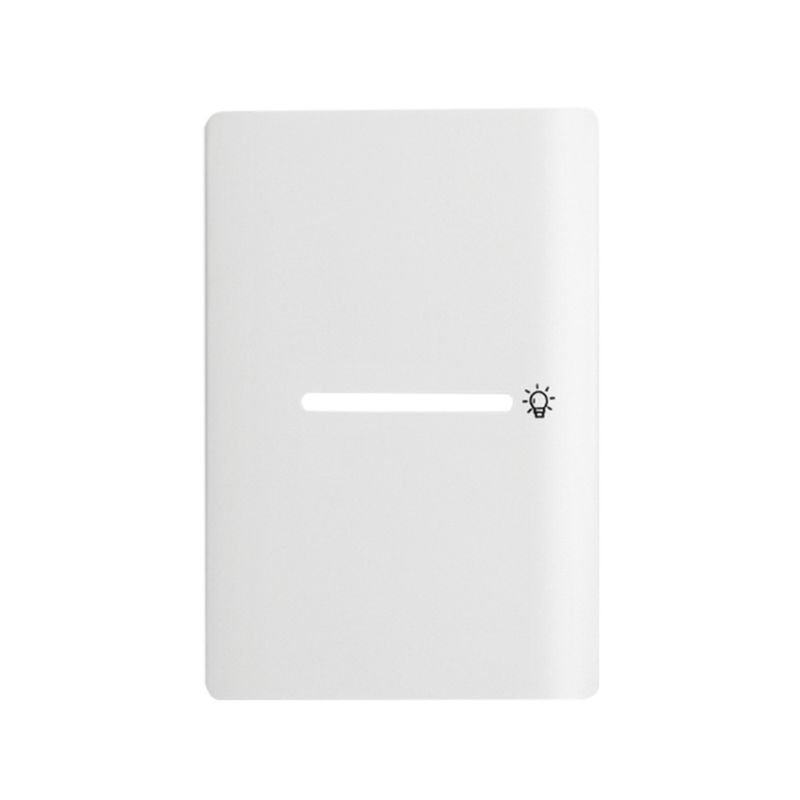 Placa 4x2 com 1 Interruptor Pulsante para Minuteria Horizontal + Suporte Branco da Linha Novara - 1100/126 - DICOMPEL