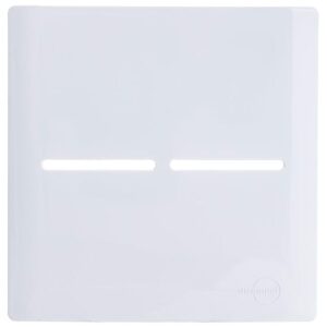 Placa 4x4 para 2 Interruptores + Suporte Branco da Linha Novara - 1100-55 - DICOMPEL