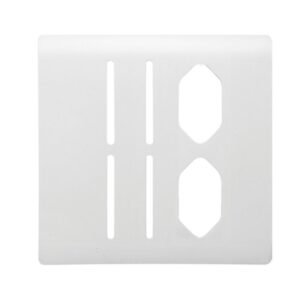 Placa 4x4 para 4 Interruptores e 2 Tomadas Universais 2P+T + Suporte Branco da Linha Novara - 1100/121 - DICOMPEL