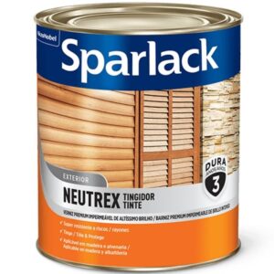 Verniz Sparlack Neutrex Para Madeiras e Paredes de Alvenaria Castanho Avermelhado 900ml - SPARLACK