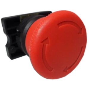 Botão de Retenção Tipo Soco Girar para Destravar Vermelho 40mm - SLPFN1R4 - STECK