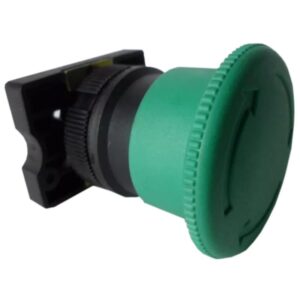 Botão de Retenção Tipo Soco Girar para Destravar Verde 40mm - SPFN2R4 - STECK