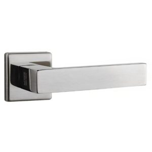 Conjunto de Fechadura 456 em Inox Externa ST1 40 Roseta 323 em Inox Lixado - 18101040-5 - LA FONTE