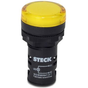 Sinalizador LED 220V Amarelo - SLDS2203 - STECK