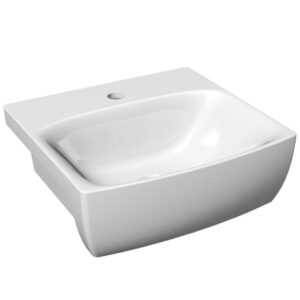 Cuba de Semi-Encaixe Retangular Branca 43x40,5cm - SF-01 - LORENZETTI