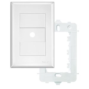 Placa 4""x2"" com Suporte Saída de Fio Diâmetro 10mm Evidence - 2884 - FAME