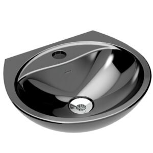 Lavatório Suspenso Way Preto LS-30 - 7714043 - LORENZETTI