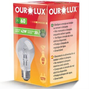 Lâmpada Ecológica Halógena H100 Clara 70W 220V - 02135 - OUROLUX
