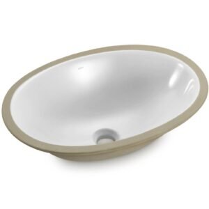Cuba Oval de Embutir 49x36cm Branca - IL600 - ICASA