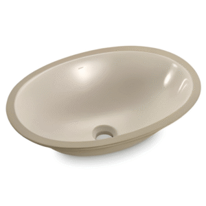 Cuba Oval de Embutir 49x36cm Areia - IL602 - ICASA