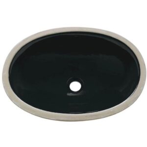 Cuba Oval de Embutir 49x36cm Preta - IL612 - ICASA