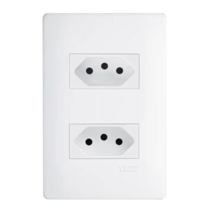 2 Tomadas 20A 250 Volts com Placa Habitat - 2310 - FAME