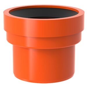 Adaptador de Saída para Vaso Sanitário Esgoto Redux 100mm Laranja - 100002809 - TIGRE