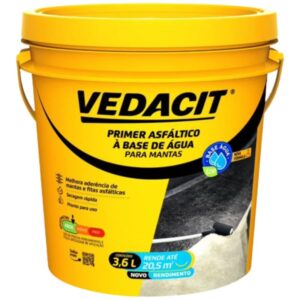 Primer Asfáltico a Base de Agua Galão 3,6 Litros - 121833 - VEDACIT