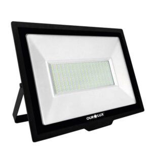 Superled Projetor Slim 300 Watts Preto 6500K - 3276 - OUROLUX