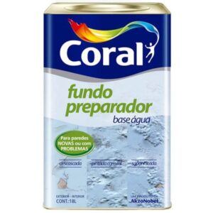 Fundo Preparador Base Água 18 Litros Incolor - 5202618 - CORAL