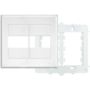 Placa 4x4 2 Modulos com Suporte Evidence - 2891 - FAME