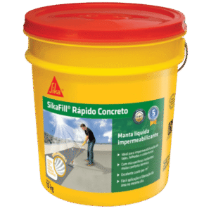 Manta Líquida Impermeabilizante Sikafill Rápido Cinza Concreto 15 Kilos - 454418 - SIKA