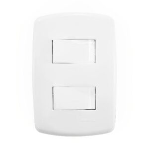 2 Interruptores Simples com Placa Branca - DC-8100/5 - DICOMPEL
