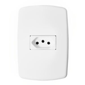Tomada Universal 2P+T 10A com Placa - DC-8100/25 - DICOMPEL
