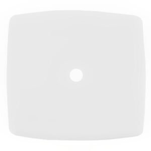 Placa 4x4 com Furo com Suporte Branco - DC-8100/47 - DICOMPEL
