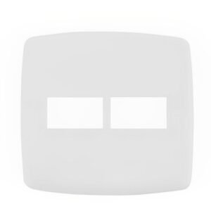 Placa 4x4 2 Modulos com Suporte Branco - DC-8100/41 - DICOMPEL