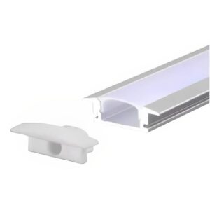 Perfil Slim de Embutir Branco 2 Metros - 9343 - GAYA