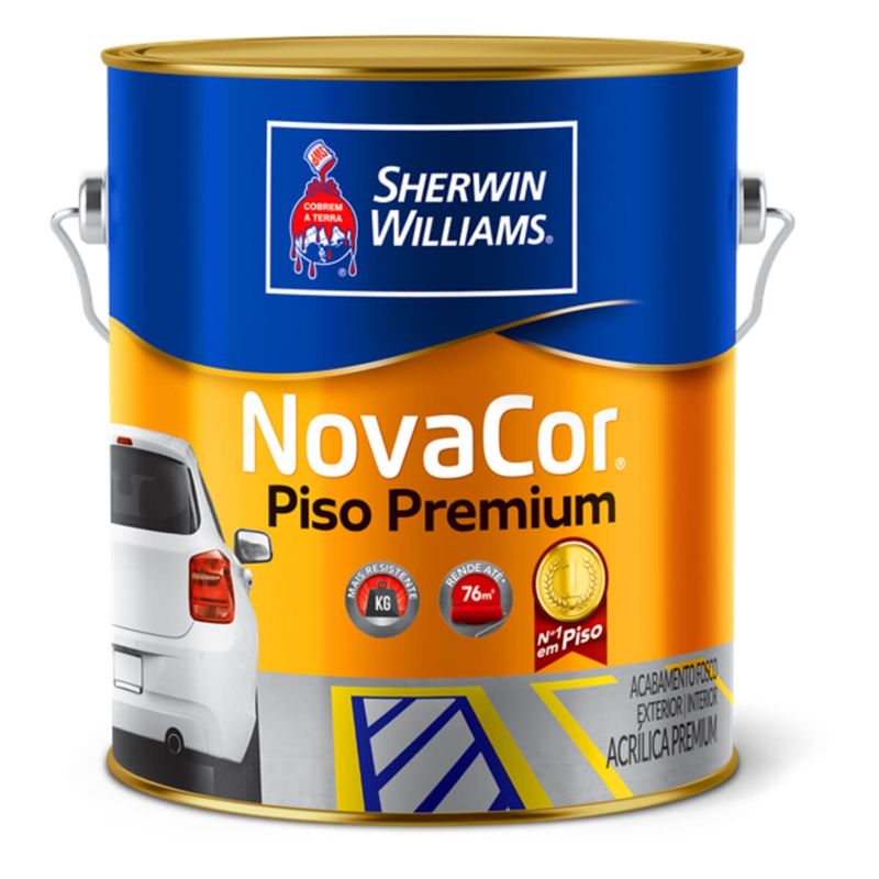 Tinta Novacor para Demarcação de Piso Chumbo 3,6 Litros - 38084201 - SHERWIN WILLIAMS