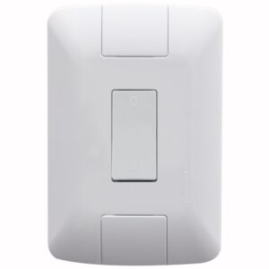 Conjunto 4x2 com 1 Interruptor Bipolar Simples Tramontina Aria 10 Amperes 250 Volts Branco - 57241004 - TRAMONTINA