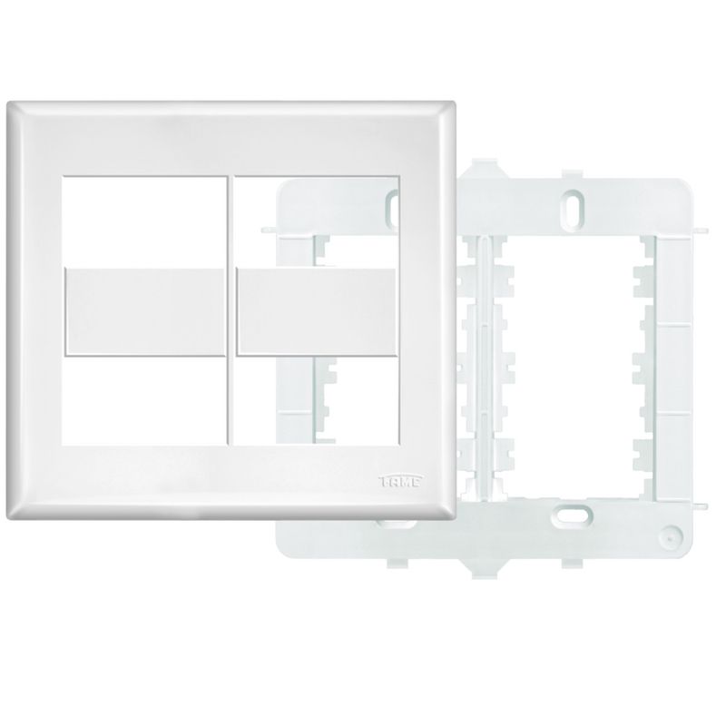 Placa 4""x 4"" com Suporte 4 Módulos Horizontais Distanciados Evidence - 2892 - FAME