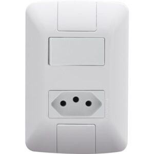 Conjunto de Interruptor Paralelo + Tomada 2P+T 20 Amperes Aria - 57241048 - TRAMONTINA