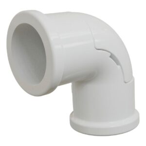 Cotovelo para Eletroduto com Tampa Vigia em PVC sem Rosca Branco 1/2"" - E015310010 - WETZEL