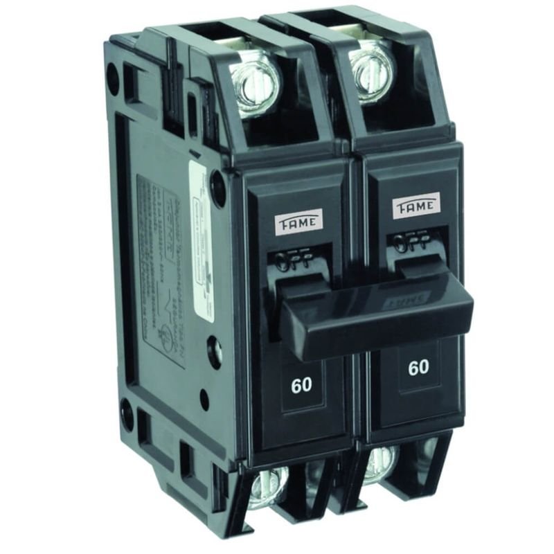 Disjuntor NEMA Bipolar FN 2P de 60 Ampères - 5168 - FAME