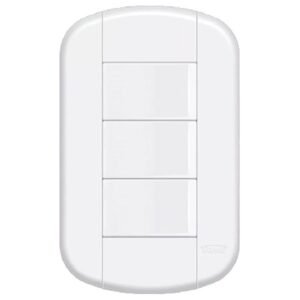 Conjunto de 3 Interruptores Simples 16A/250 Volts Blanc Mais - 11139124 - FAME