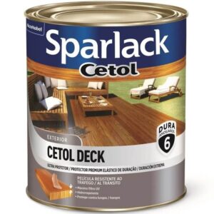 Verniz Sparlack Cetol Deck Semi Brilho Para Madeira Natural 900ml - SPARLACK