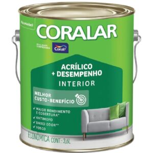 Tinta Acrílica Coralar Branco Gelo 3,6 Litros - CORAL