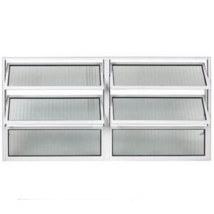 Vitrô Basculante 060x150cm 2 Seção Branco - FACCE