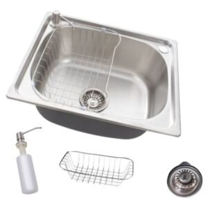 Cuba Gourmet Aço Inox para Cozinha 50X40cm com Acessórios - CUB-003-201 - STILLUS HOME