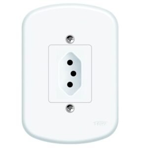 Conjunto Tomada 2P+T 20A 250 Volts Blanc -1350 - FAME