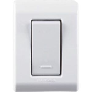 Caixa de Sobrepor com 1 Interruptor Simples 10A 250 Volts Branca - 57304001 - TRAMONTINA