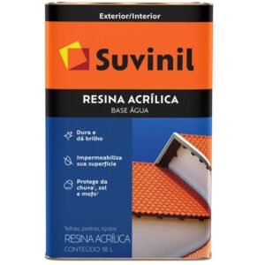 Resina Acrílica a Base D' Água 18 Litros Cinza - 50219366 - SUVINIL