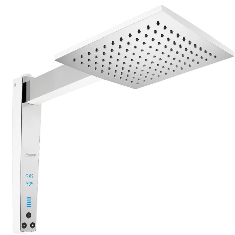 Chuveiro Digital Acqua Century 220 Volts 7500 Watts Branco e Cromado - 7510631 - LORENZETTI