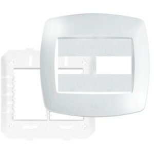 Placa 4"" x 4"" com Suporte 2 Módulos Horizontais Elegance - 2513 - FAME