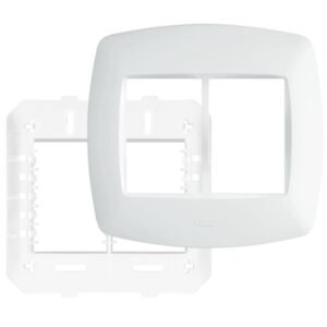 Placa com Suporte 4"" x 4"" 6 Módulos Horizontais Elegance - 2378 - FAME